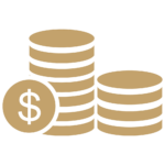 A stack of coins.