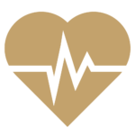 A heart with a heartbeat.